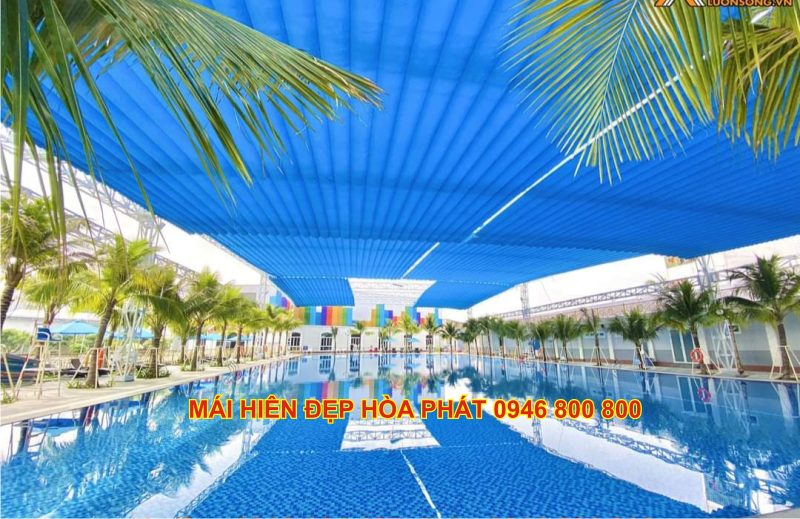 mái bạt xếp hoà phát