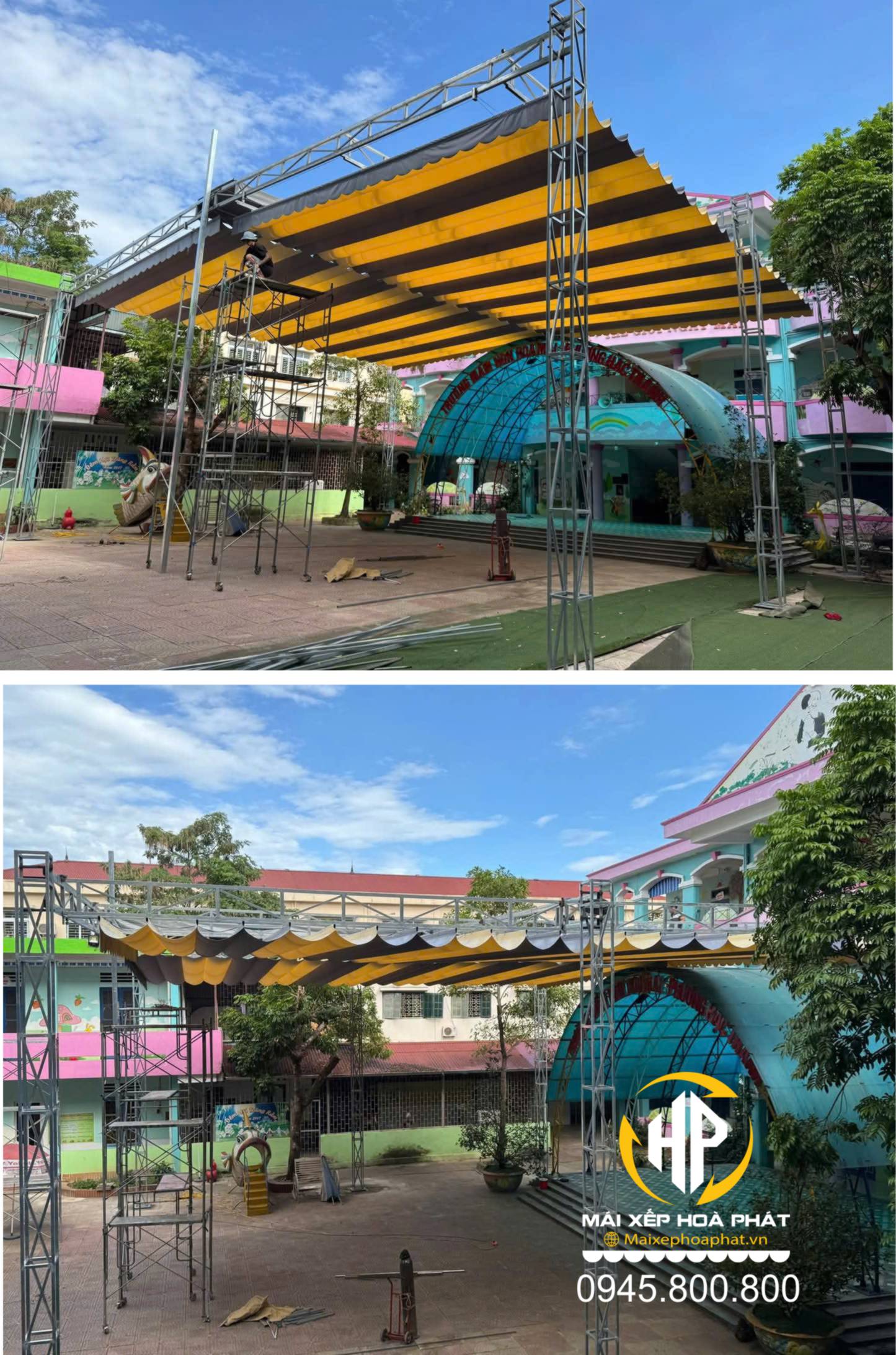 Lắp đặt mái hiên di động giá rẻ TPHCM